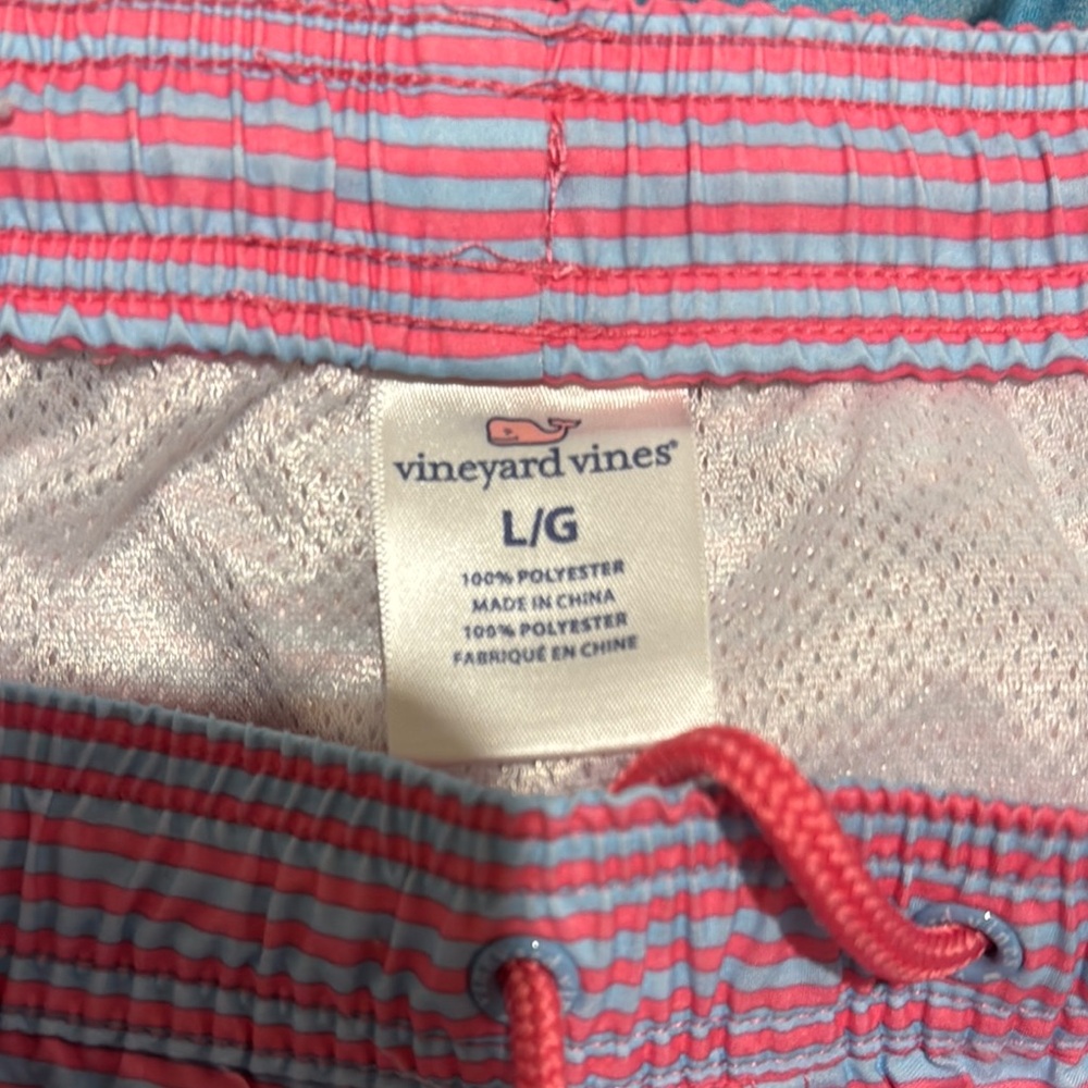 Vineyard Vines Pink and Blue Swim Shorts